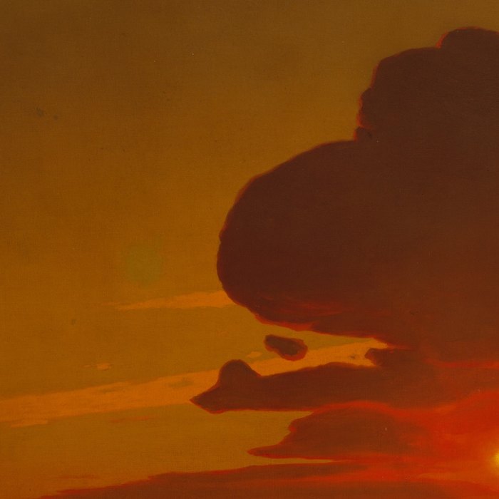 Detail of the cloud bank in Arkhyp Kuindzhi's Red Sunset, 1905-08, oil on canvas