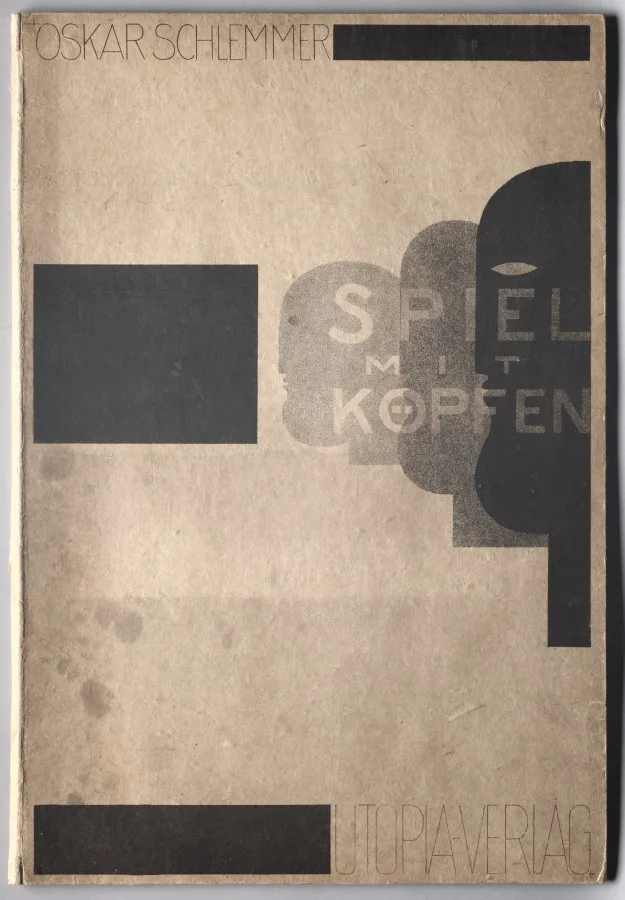 Oskar Schlemmer, Play with Heads, 1923, lithograph. Cleveland Museum of Art. Schlemmer taught at the Bauhaus, one of the schools that took up the argument about teaching buildings that Glasgow had started two decades earlier.