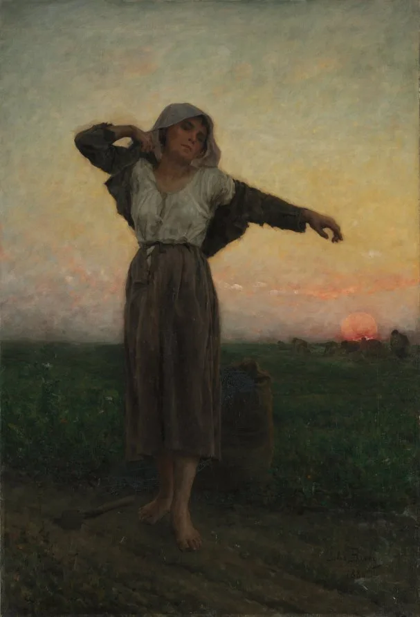 Jules Breton, The Tired Gleaner, 1880, oil on fabric. Cleveland Museum of Art. Pictures of this kind filled the crowded salon walls that Whistler spent twenty years arguing against.