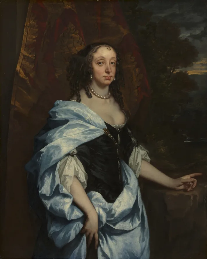 Peter Lely, Portrait of Mrs Leneve, around 1657, oil on canvas. Cleveland Museum of Art. Lely trained in Haarlem and then built an English career on the polished surface that Hals had spent his life refusing.